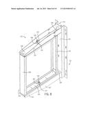 Center Pivot Swing-Out Wall Rack diagram and image