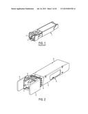 HEAT FIN FOR SMALL FORM-FACTOR PLUGGABLE OPTICAL TRANSCEIVER MODULE diagram and image