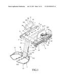 SEAT MECHANISM OF ELECTRIC WHEELCHAIR diagram and image