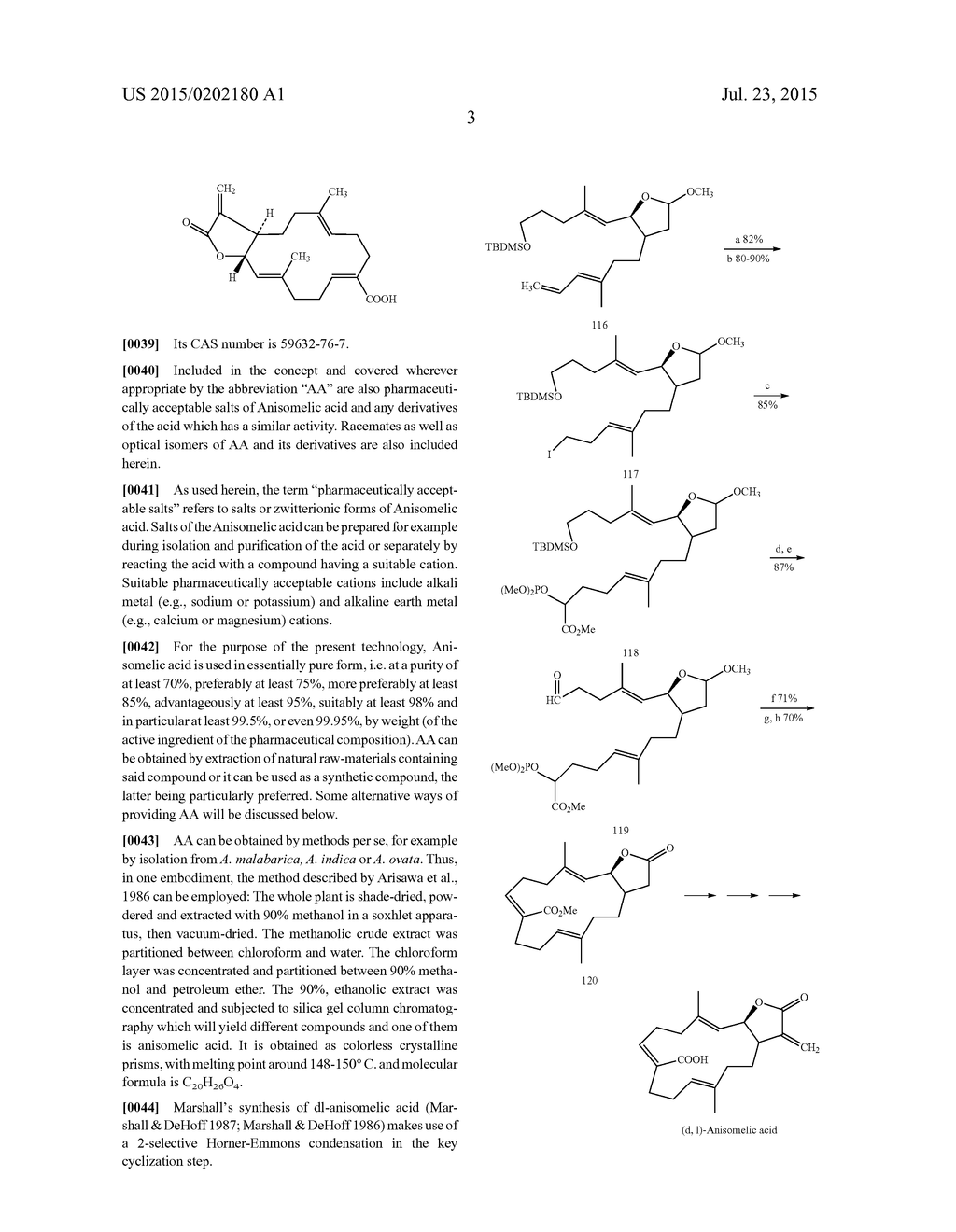 Pharmaceutical compositions of Anisomelic acid and the use thereof - diagram, schematic, and image 15