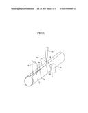 WELDED STEEL PIPE JOINED WITH HIGH-ENERGY-DENSITY BEAM AND METHOD FOR     PRODUCING THE SAME diagram and image