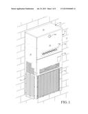 WALL MOUNT AIR CONDITIONER WITH SYSTEM FOR IMPEDING REMOVAL OF HEAT     EXCHANGER COILS diagram and image