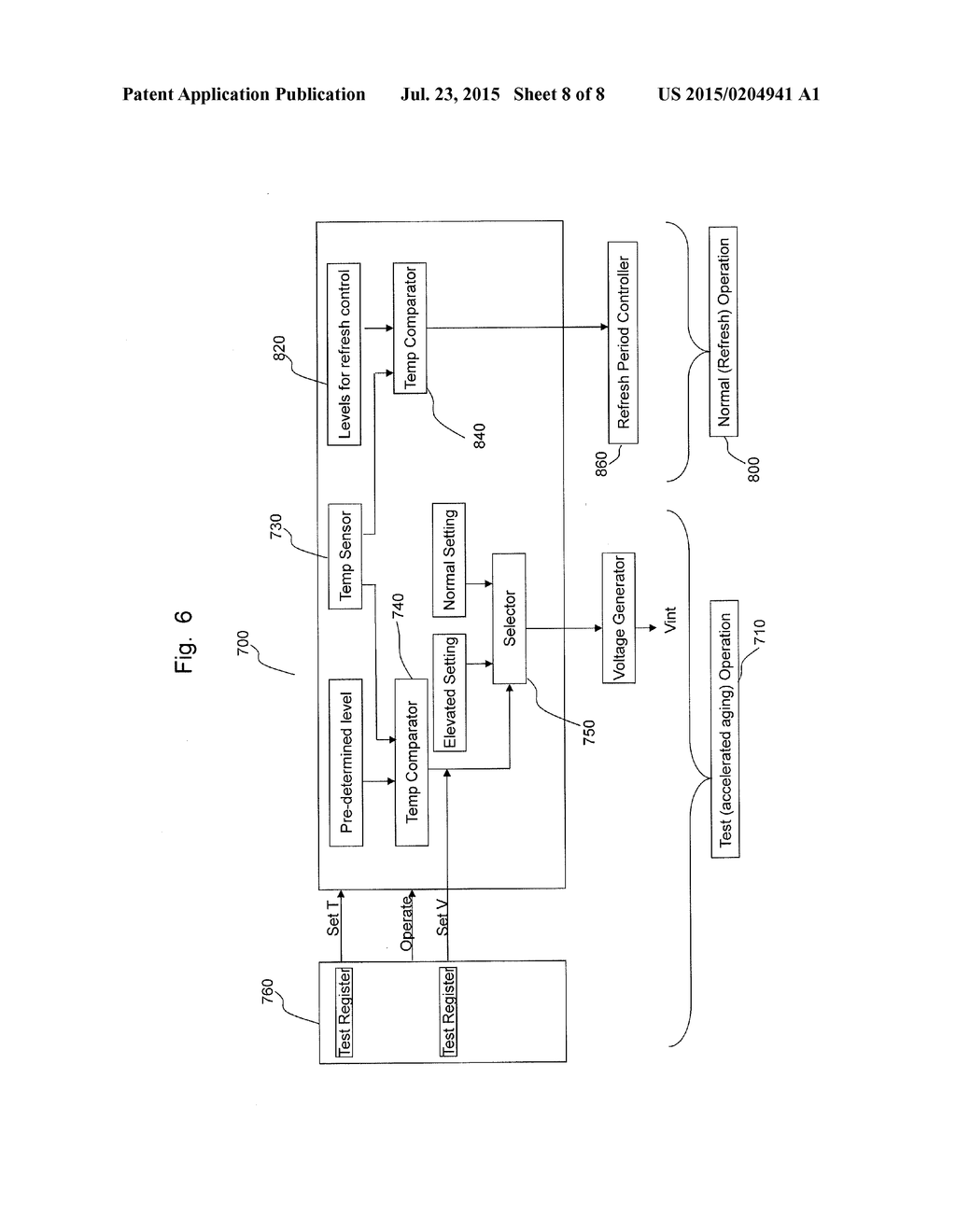 OVERHEAT PROTECTION CIRCUIT AND METHOD IN AN ACCELERATED AGING TEST OF AN     INTEGRATED CIRCUIT - diagram, schematic, and image 09