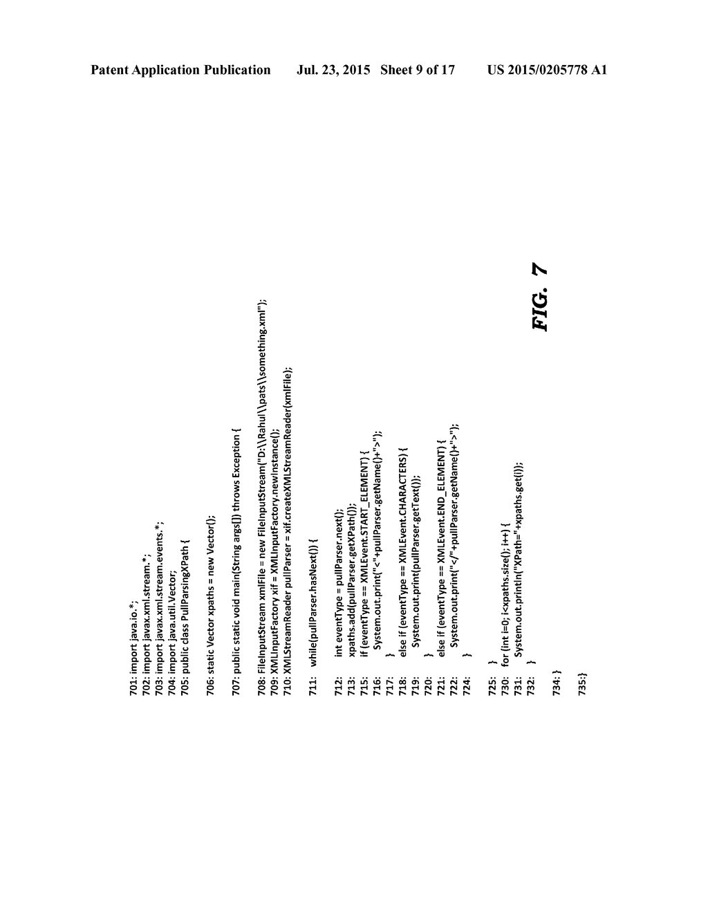 REDUCING PROGRAMMING COMPLEXITY IN APPLICATIONS INTERFACING WITH PARSERS     FOR DATA ELEMENTS REPRESENTED ACCORDING TO A MARKUP LANGUAGES - diagram, schematic, and image 10