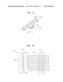 WAFER STORAGE APPARATUS HAVING GAS CHARGING PORTIONS AND SEMICONDUCTOR     MANUFACTURING APPARATUS USING THE SAME diagram and image