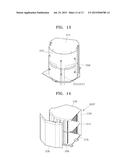 WAFER STORAGE APPARATUS HAVING GAS CHARGING PORTIONS AND SEMICONDUCTOR     MANUFACTURING APPARATUS USING THE SAME diagram and image