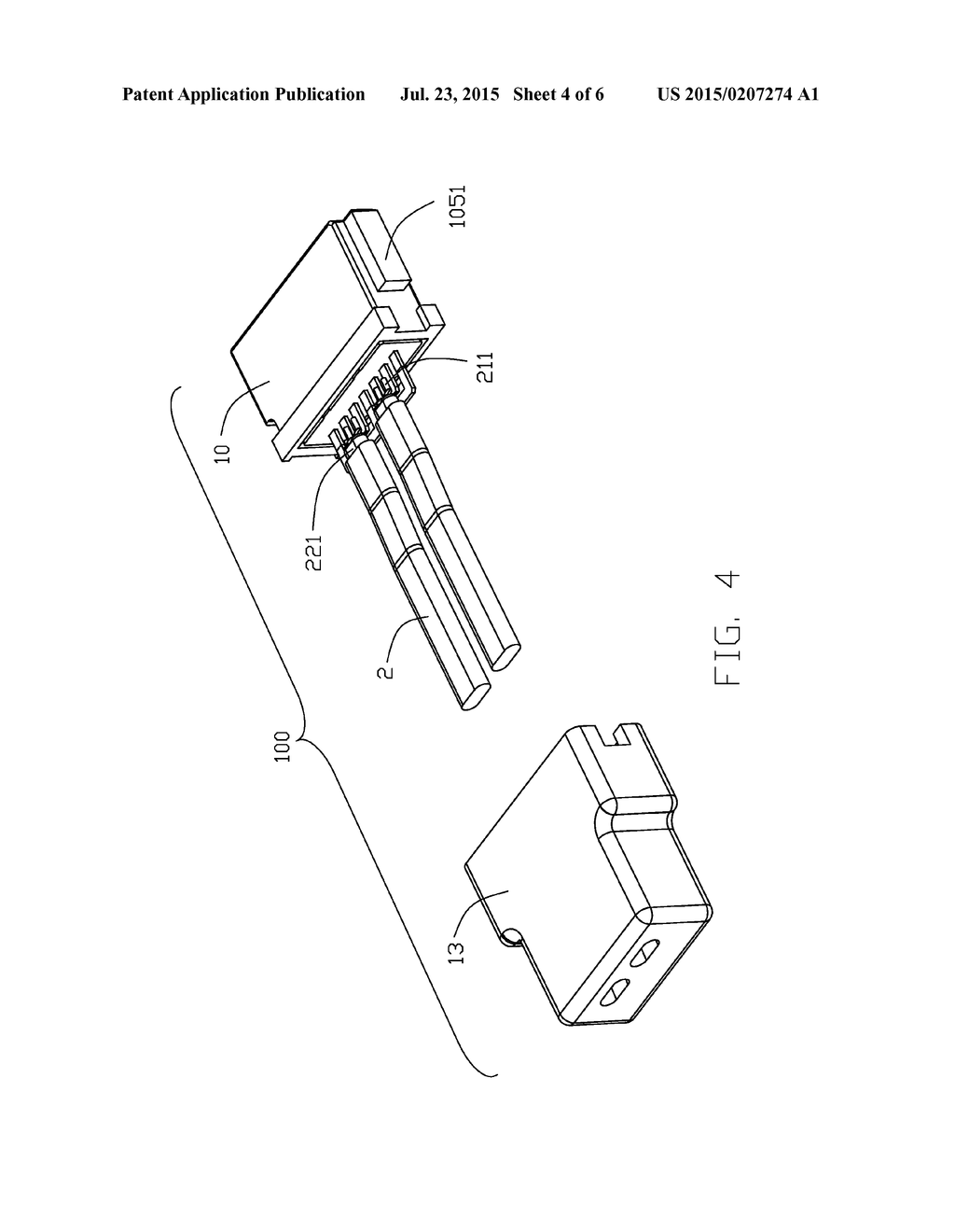 CABLE CONNECTOR ASSEMBLY WITH IMPROVED GROUNDING STRUCTURE - diagram, schematic, and image 05