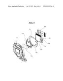 IMAGE PICKUP DEVICE UNIT INCLUDING IMAGE PICKUP DEVICE AND DEVICE HOLDING     FRAME, AND OPTICAL DEVICE diagram and image