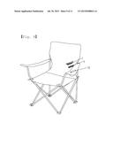 FOLDABLE CHAIR HAVING PORTABLE TELEPHONE HOLDER diagram and image