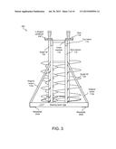 AUGER RACK WITH VERTICAL SECUREMENT MEANS FOR SUSPENDED STORAGE, USE     AND/OR TRANSPORT OF AUGERS OR DRILL BITS diagram and image