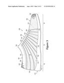 Article Of Footwear Including A Monofilament Knit Element With Peripheral     Knit Portions diagram and image