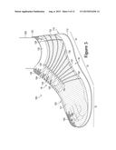 Article Of Footwear Including A Monofilament Knit Element With Peripheral     Knit Portions diagram and image