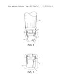 FURNITURE LEG SOCK WITH STABILIZER diagram and image