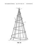 Hanging Ornamental Christmas Tree with a Hollow Interior diagram and image