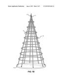 Hanging Ornamental Christmas Tree with a Hollow Interior diagram and image