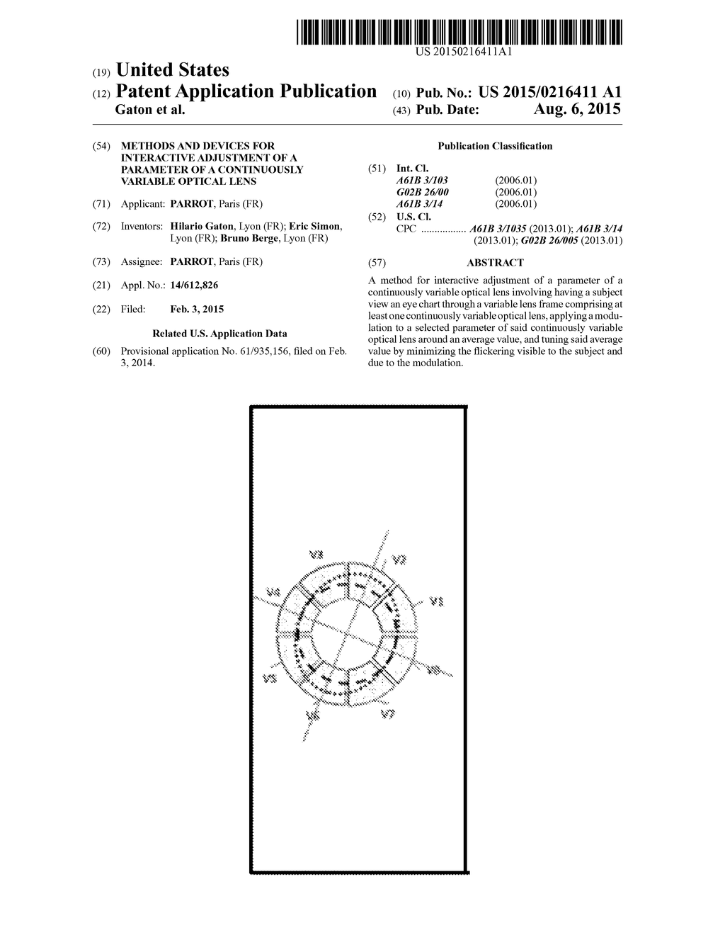 METHODS AND DEVICES FOR INTERACTIVE ADJUSTMENT OF A PARAMETER OF A     CONTINUOUSLY VARIABLE OPTICAL LENS - diagram, schematic, and image 01