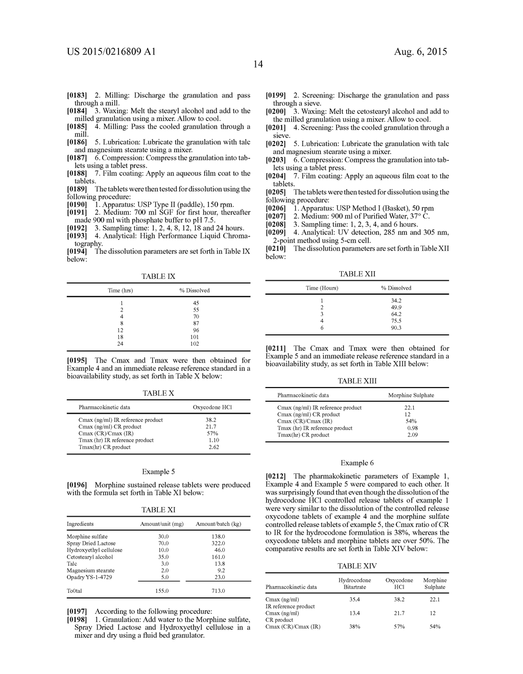 CONTROLLED RELEASE HYDROCODONE FORMULATIONS - diagram, schematic, and image 18