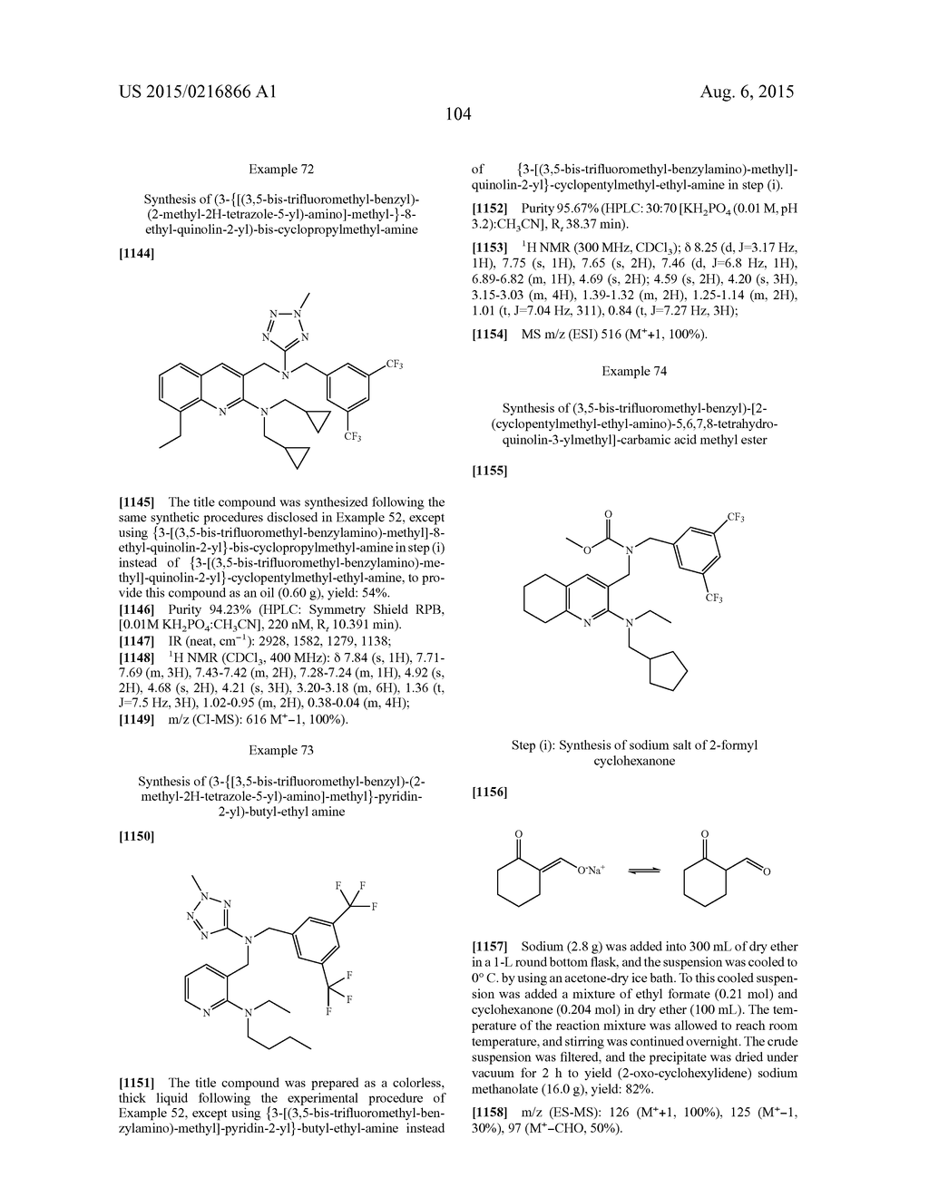 SUBSTITUTED BENZYLAMINO QUINOLINES AS CHOLESTEROL ESTER-TRANSFER PROTEIN     INHIBITORS - diagram, schematic, and image 105