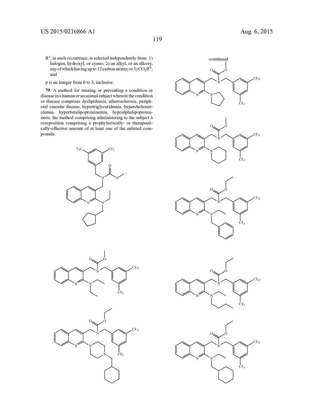 SUBSTITUTED BENZYLAMINO QUINOLINES AS CHOLESTEROL ESTER-TRANSFER PROTEIN     INHIBITORS - diagram, schematic, and image 120