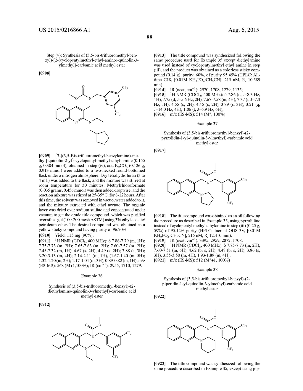 SUBSTITUTED BENZYLAMINO QUINOLINES AS CHOLESTEROL ESTER-TRANSFER PROTEIN     INHIBITORS - diagram, schematic, and image 89