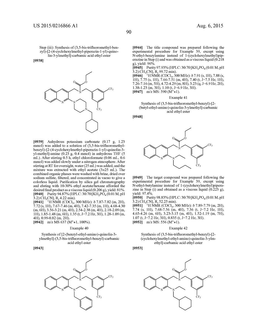 SUBSTITUTED BENZYLAMINO QUINOLINES AS CHOLESTEROL ESTER-TRANSFER PROTEIN     INHIBITORS - diagram, schematic, and image 91