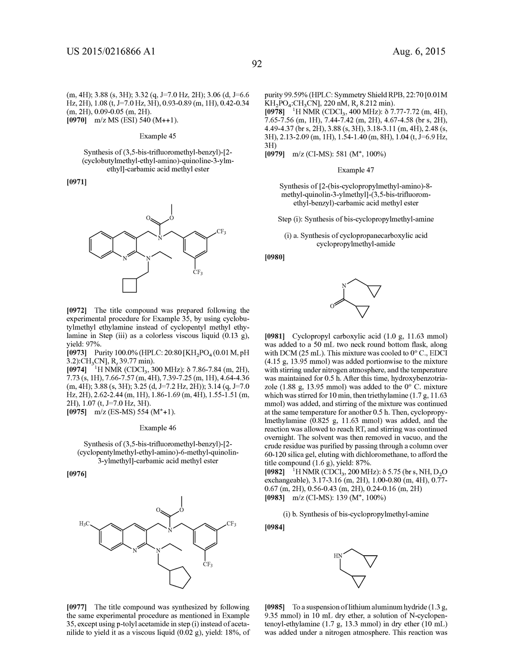 SUBSTITUTED BENZYLAMINO QUINOLINES AS CHOLESTEROL ESTER-TRANSFER PROTEIN     INHIBITORS - diagram, schematic, and image 93