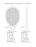 SPORTS EQUIPMENT HANDLE FOR PADDLE AND RACQUET SPORTS HAVING TACTILE     BIOFEEDBACK REFERENCE FEATURE diagram and image