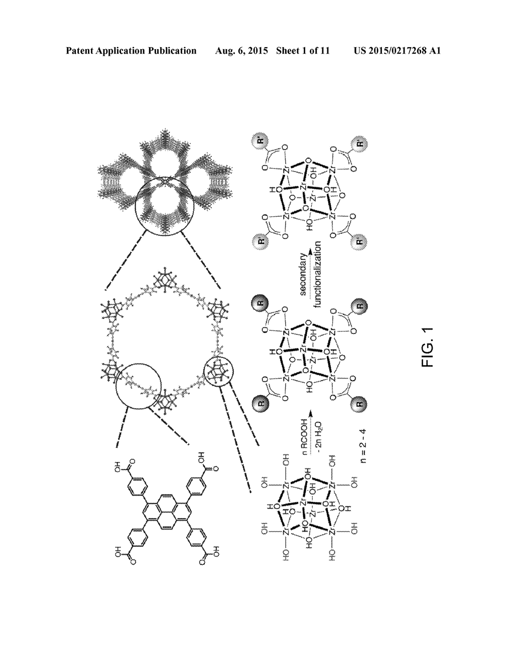 METAL-ORGANIC FRAMEWORK COMPOUNDS WITH LIGAND-FUNCTIONALIZED METAL NODES - diagram, schematic, and image 02