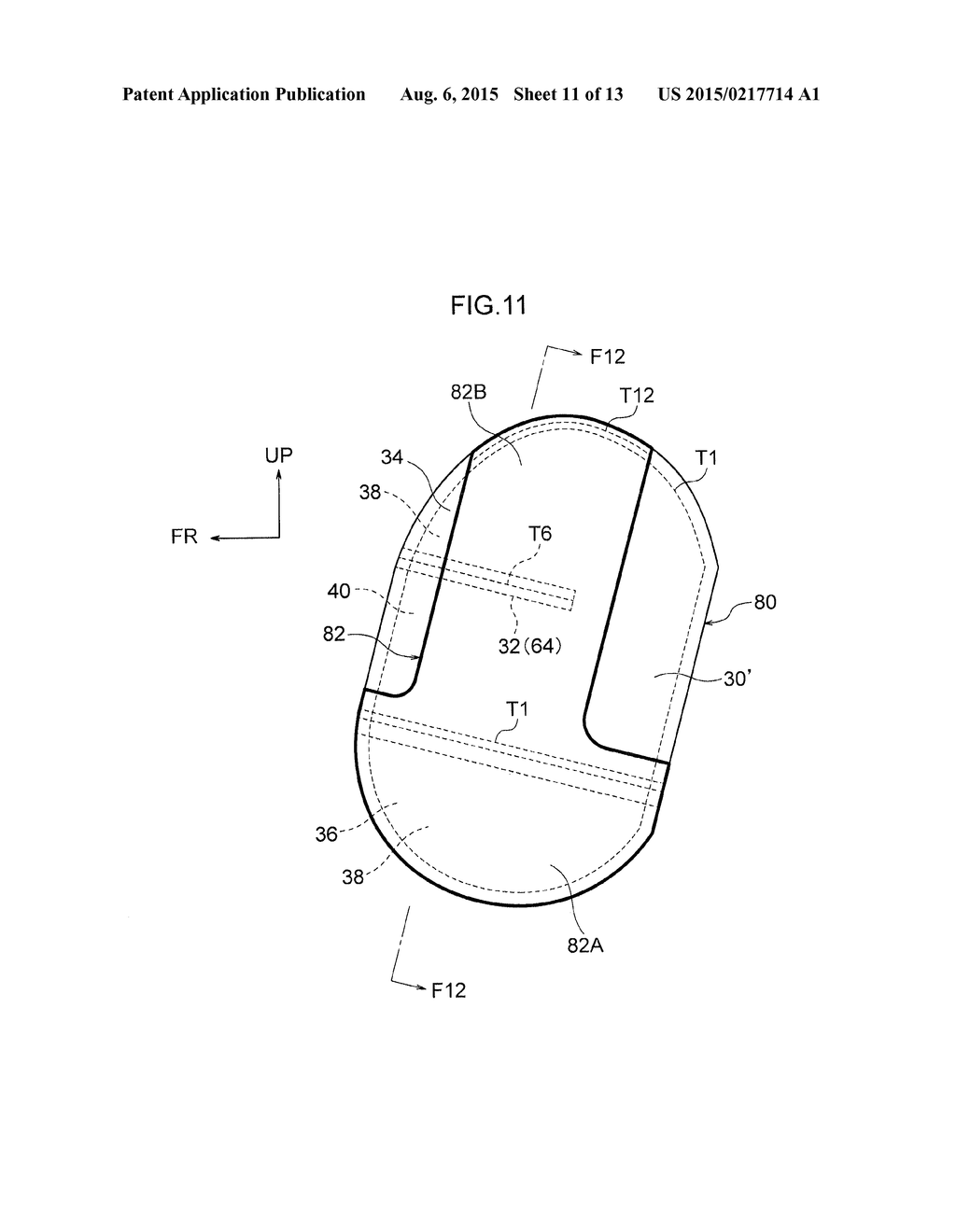 VEHICLE SIDE AIRBAG DEVICE - diagram, schematic, and image 12