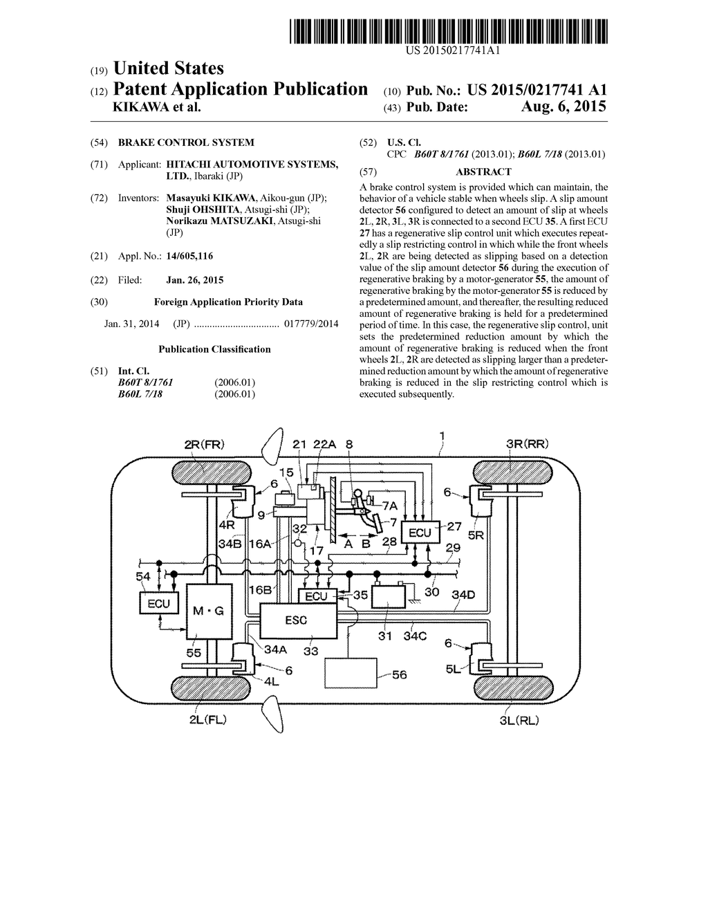 BRAKE CONTROL SYSTEM - diagram, schematic, and image 01