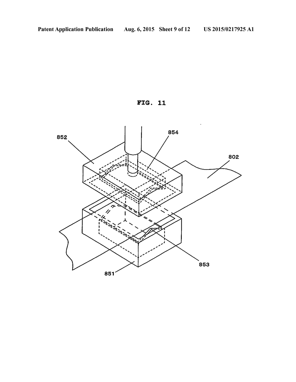 PACKAGING CONTAINER AND PACKAGED PRODUCT CONTAINED IN SAID PACKAGING     CONTAINER, AND MANUFACTURING METHOD AND MANUFACTURING APPARATUS FOR SAID     PACKAGING CONTAINER - diagram, schematic, and image 10