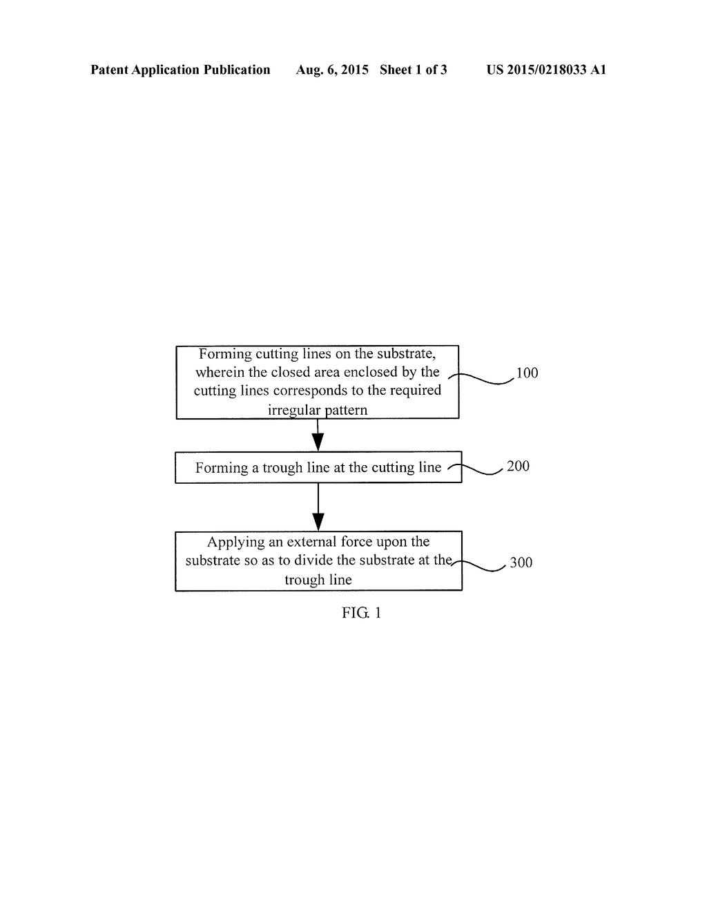 METHOD FOR CUTTING SUBSTRATE OF IRREGULAR PATTERN AND DISPLAY DEVICE - diagram, schematic, and image 02