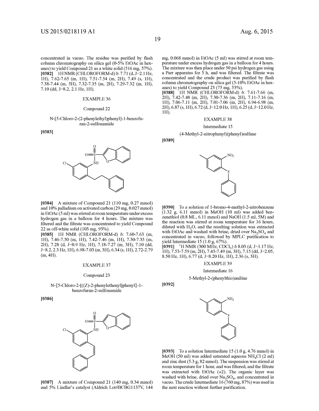 BENZOFURAN-2-SULFONAMIDES DERIVATIVES AS CHEMOKINE RECEPTOR MODULATORS - diagram, schematic, and image 20