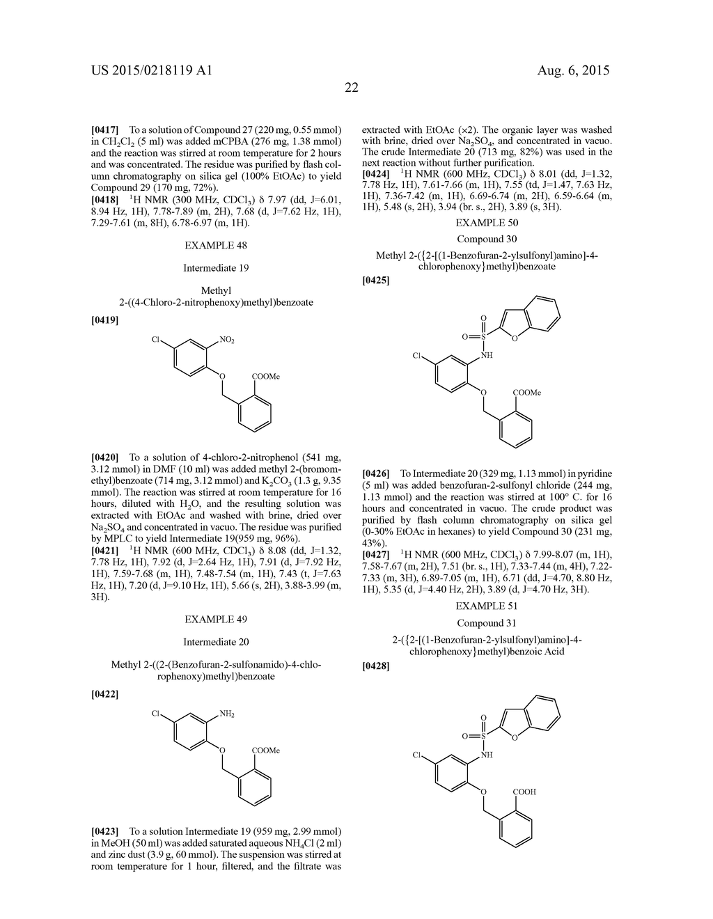 BENZOFURAN-2-SULFONAMIDES DERIVATIVES AS CHEMOKINE RECEPTOR MODULATORS - diagram, schematic, and image 23