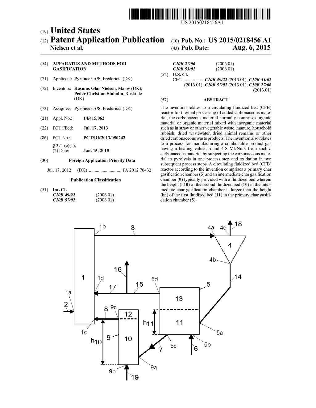 APPARATUS AND METHODS FOR GASIFICATION - diagram, schematic, and image 01