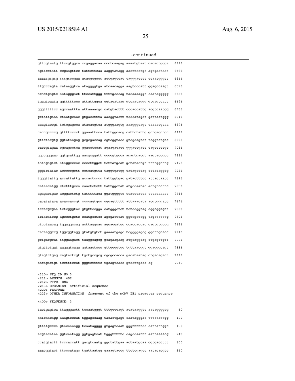 EXPRESSION VECTORS COMPRISING CHIMERIC CYTOMEGALOVIRUS PROMOTER AND     ENHANCER SEQUENCES - diagram, schematic, and image 31