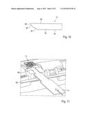 FASTENING ELEMENT FOR FASTENING LINING PARTS, CARRIER FOR A FASTENING     ELEMENT, AND TOOL FOR REMOVING A FASTENING ELEMENT diagram and image