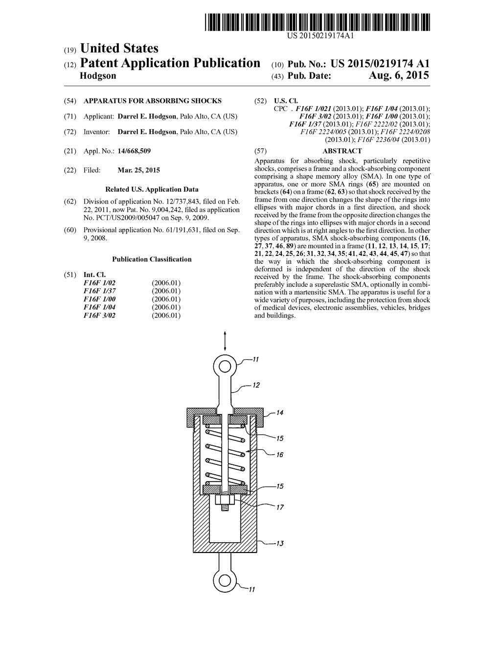 Apparatus for Absorbing Shocks - diagram, schematic, and image 01