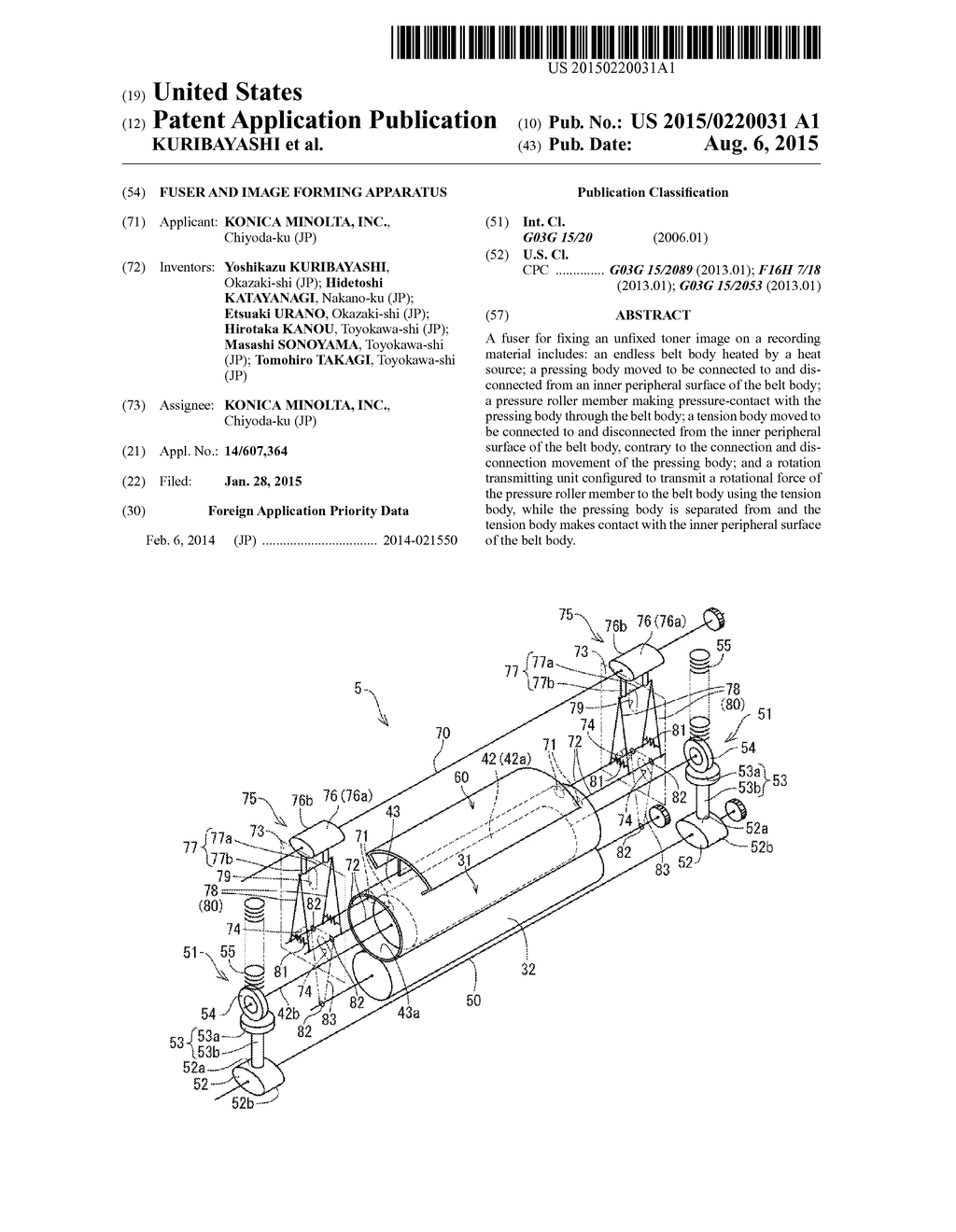 FUSER AND IMAGE FORMING APPARATUS - diagram, schematic, and image 01