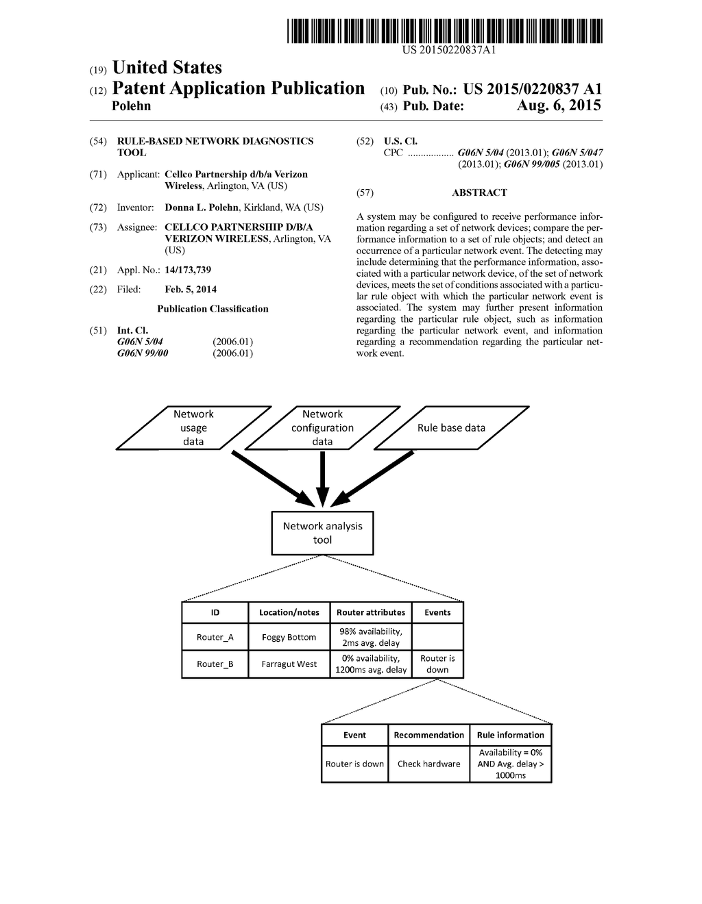 RULE-BASED NETWORK DIAGNOSTICS TOOL - diagram, schematic, and image 01