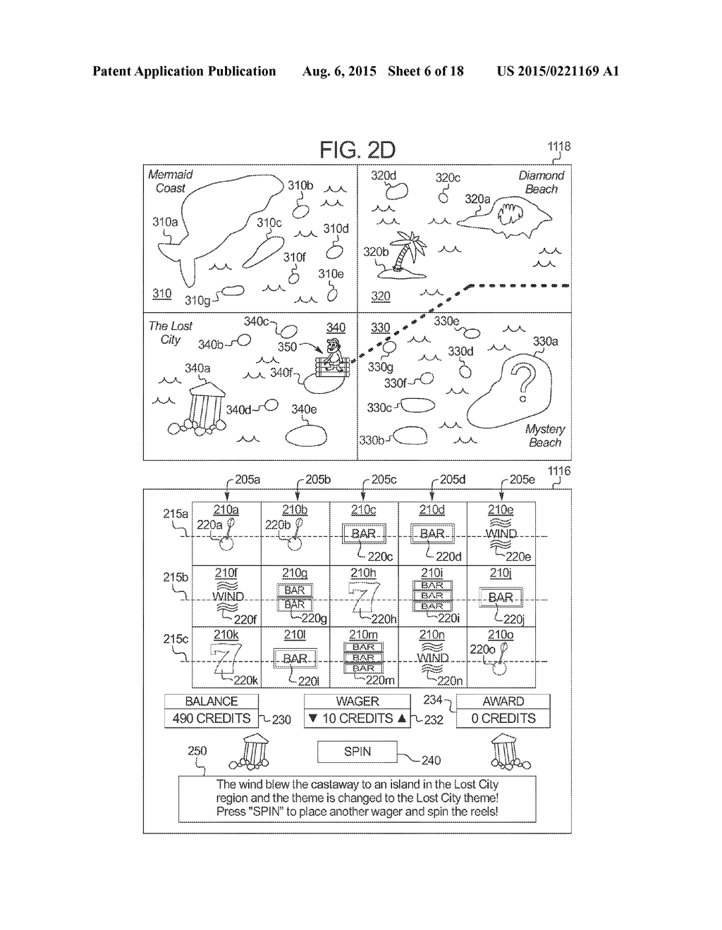 GAMING SYSTEM AND METHOD PROVIDING A SECONDARY GAME HAVING A VARYING     NARRATIVE BASED ON A SECONDARY GAME PROGRESS - diagram, schematic, and image 07