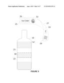 DETACHABLE LABEL PORTION AND METHOD FOR PRODUCING THE SAME diagram and image