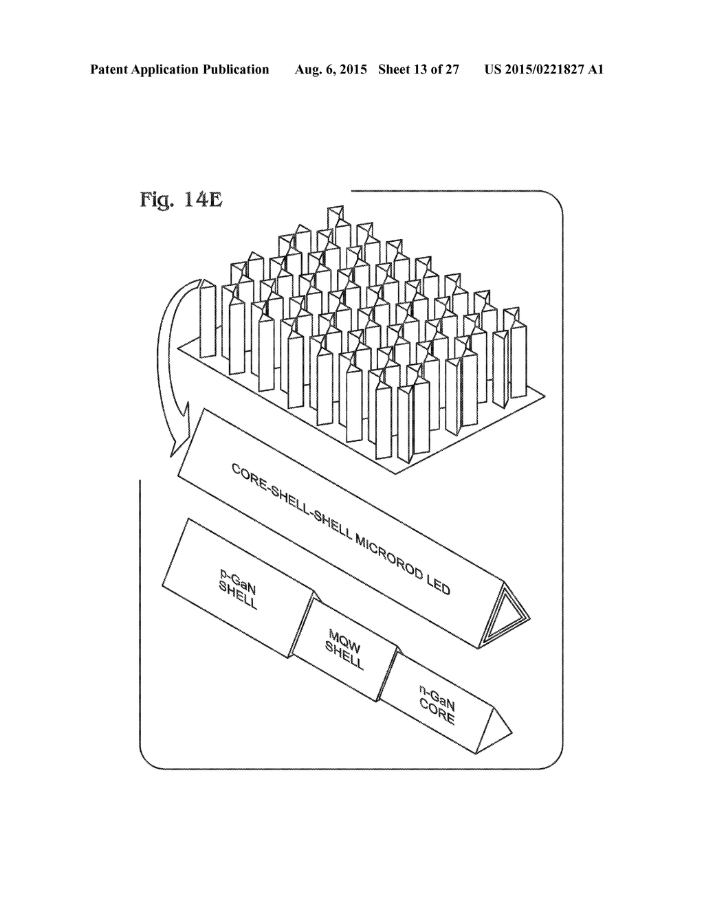 Three-Dimensional Gallium Nitride (GaN) Pillar Structure Light Emitting     Diode (LED) - diagram, schematic, and image 14