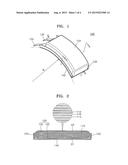 CURVED SECONDARY BATTERY AND METHOD OF MANUFACTURING THE SAME diagram and image