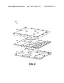 LAMINATED PUNCHED SHEET METAL ELECTRONIC ENCLOSURE/SHIELD WITH INTEGRATED     GASKETS diagram and image