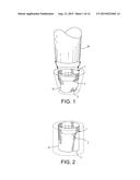 FURNITURE LEG SOCK WITH CASTER HOLDER diagram and image