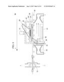 ADHERED SUBSTANCES REMOVING DEVICE, AND VAPOR DEPOSITION SYSTEM AND     REMOVAL METHOD USING SUCH ADHERED SUBSTANCES REMOVING DEVICE diagram and image