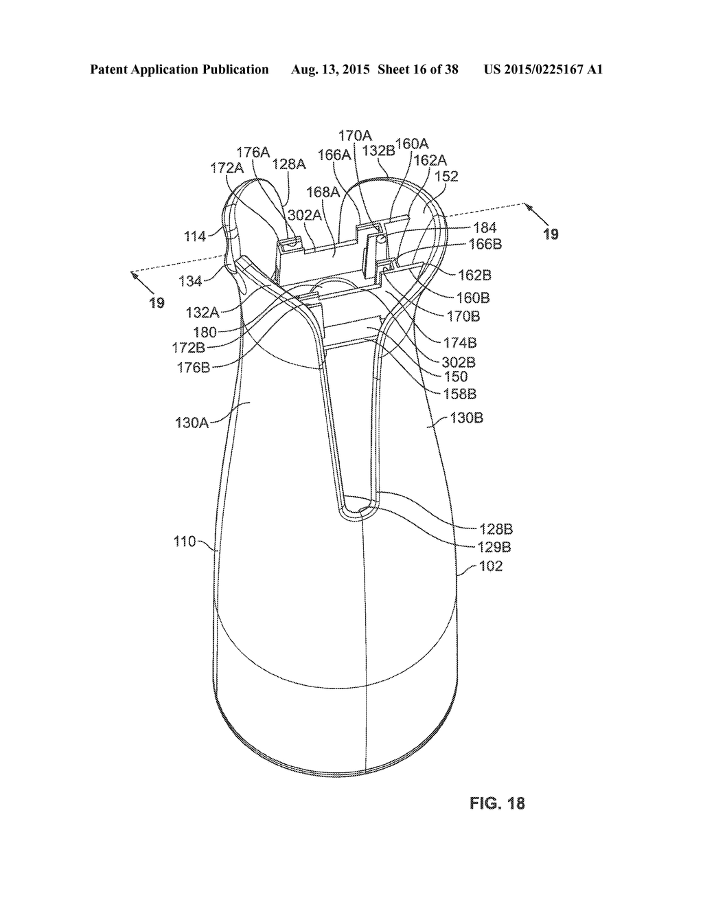 SHROUD AND DISPENSING SYSTEM FOR A HANDHELD CONTAINER - diagram, schematic, and image 17