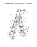 LADDERS, LADDER COMPONENTS AND RELATED METHODS diagram and image