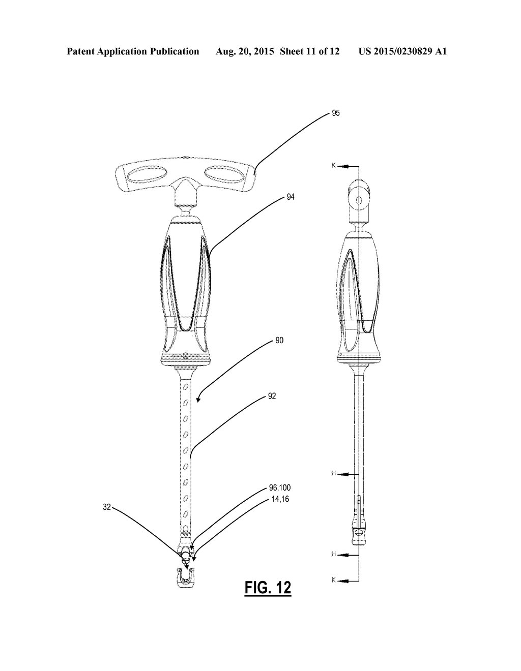 POLYAXIAL BONE ANCHOR INCORPORATING A TWO POSITION SADDLE ASSEMBLY - diagram, schematic, and image 12